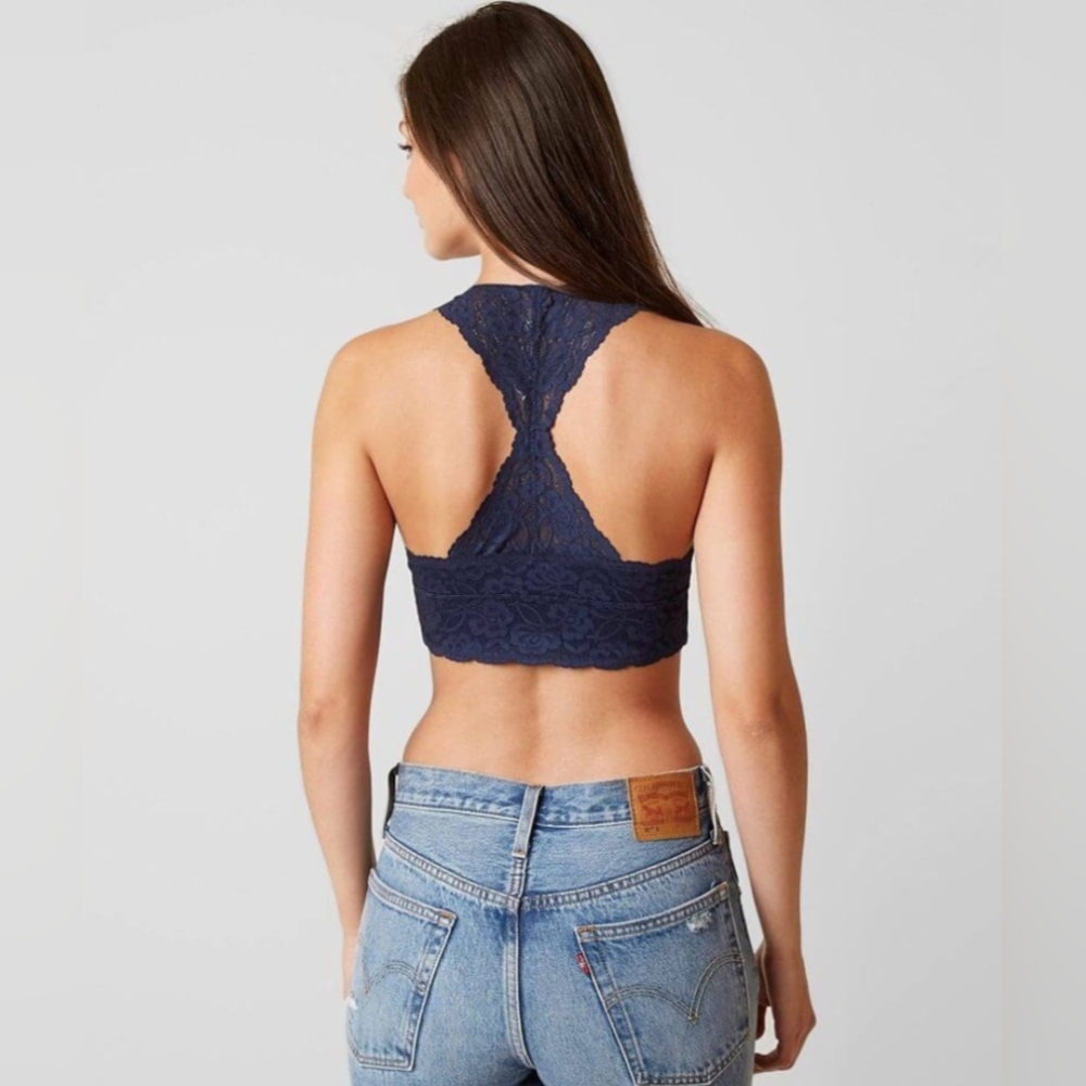 NWT Free People navy bralette - Picture 2 of 7
